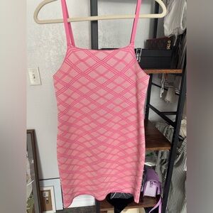 Zara adorable pink mini dress size M worn once perfect condition